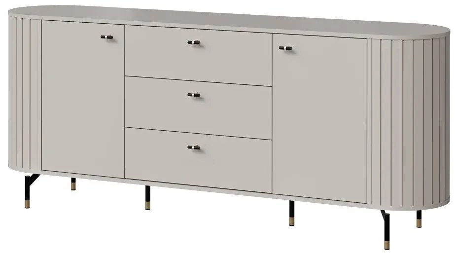 Komoda Terkiro 190 2D3S TR04, Farby: čierna