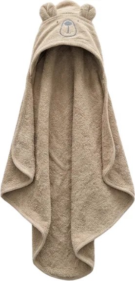 Detská osuška s kapucňou MILO 75x75 cm, béžová