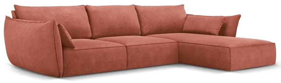 Červená rohová pohovka (pravý roh) Vanda - Mazzini Sofas