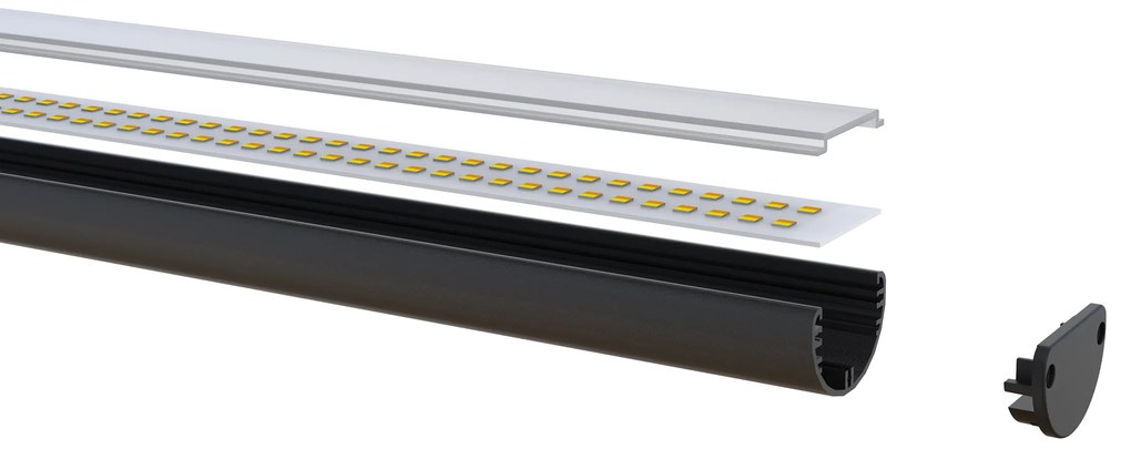 Stolná LED lampa ALVARO, svorka, diaľkový ovládač