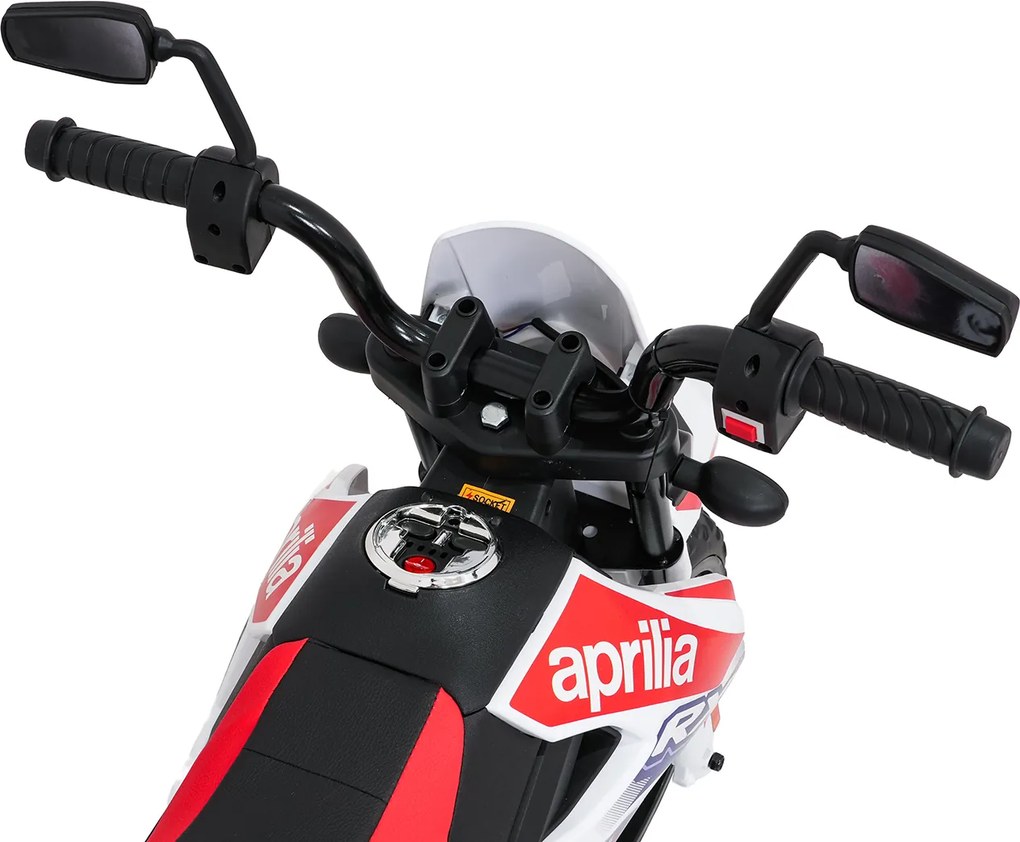 Ramiz Detský motocykel Aprilia RX biely