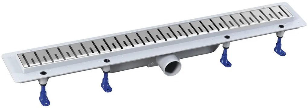 Polysan Polysan, KLAVER sprchový kanálik s nerezovým roštom, superflow, DN50, 810x122x65 mm, 73731