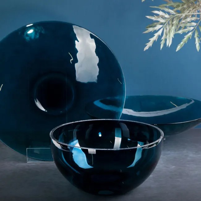 Dekoračný tanier LILI 6 1 tyrkysový