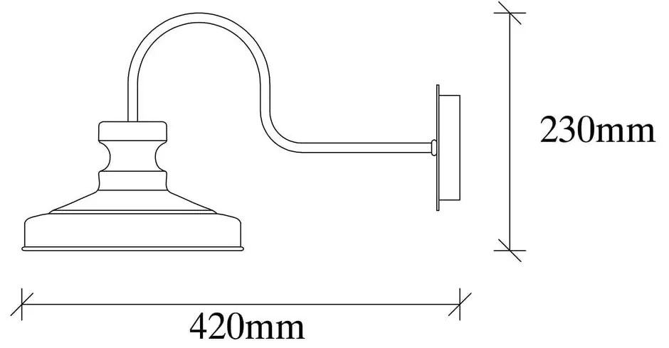 Čierne nástenné svietidlo ø 22 cm Kiruna – Opviq lights