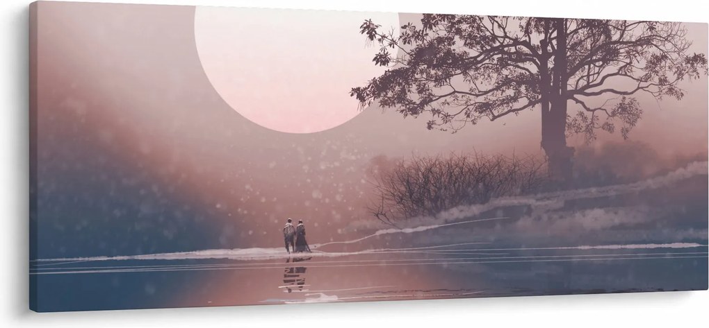Obraz - Zamilovaný pár (120x50 cm)