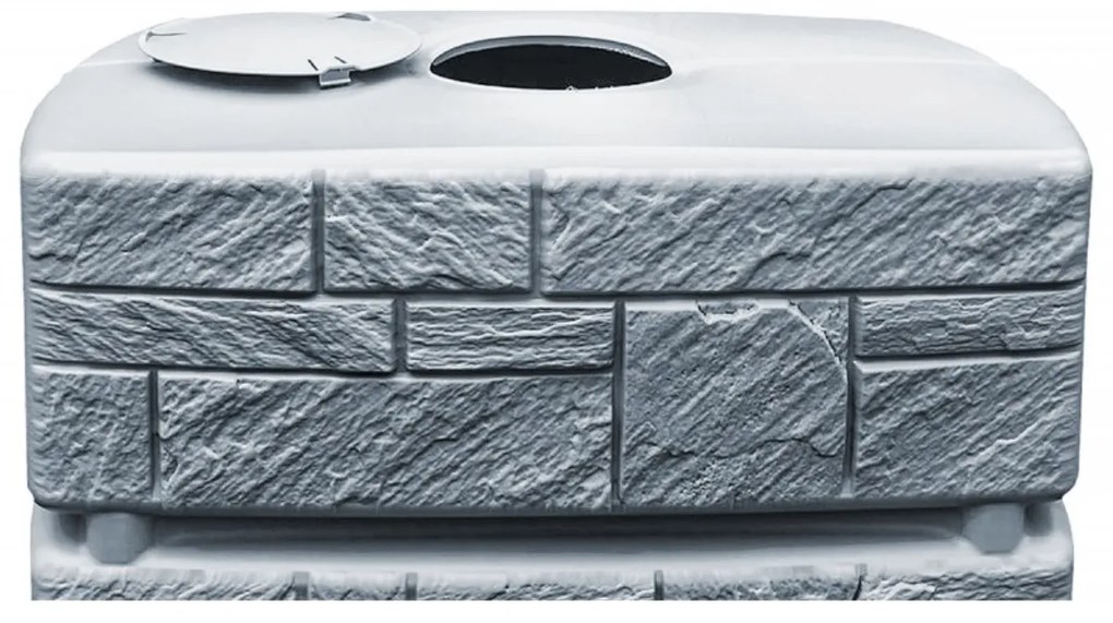 Waterform Sud na dažďovú vodu TOWER STONE svetlo šedý 500l