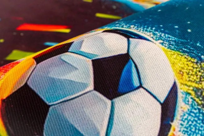 Protišmykový herný koberec FootBall viacfarebný