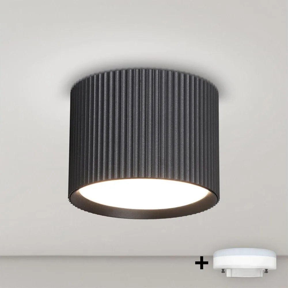 Brilagi - LED RGB stmievateľné bodové svietidlo STRIPY 1xGX53/14W/230V Wi-Fi Tuya čierne