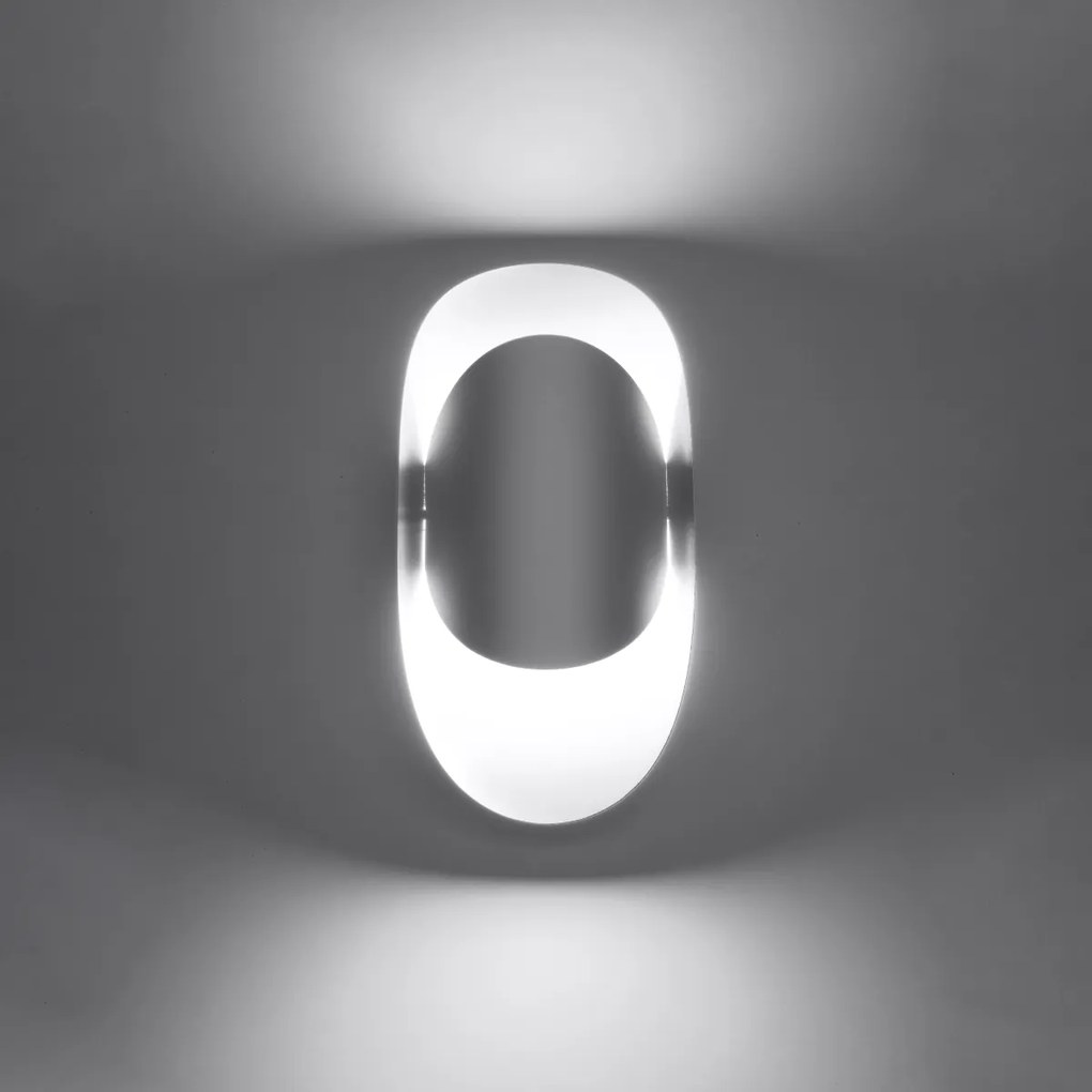 Nástenné svietidlo Tear, 1x biele kovové tienidlo