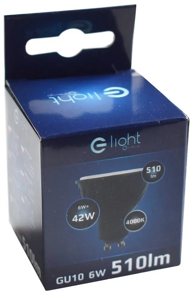 LED žiarovka GU10 neutrálna 4000k 6w 510 lm