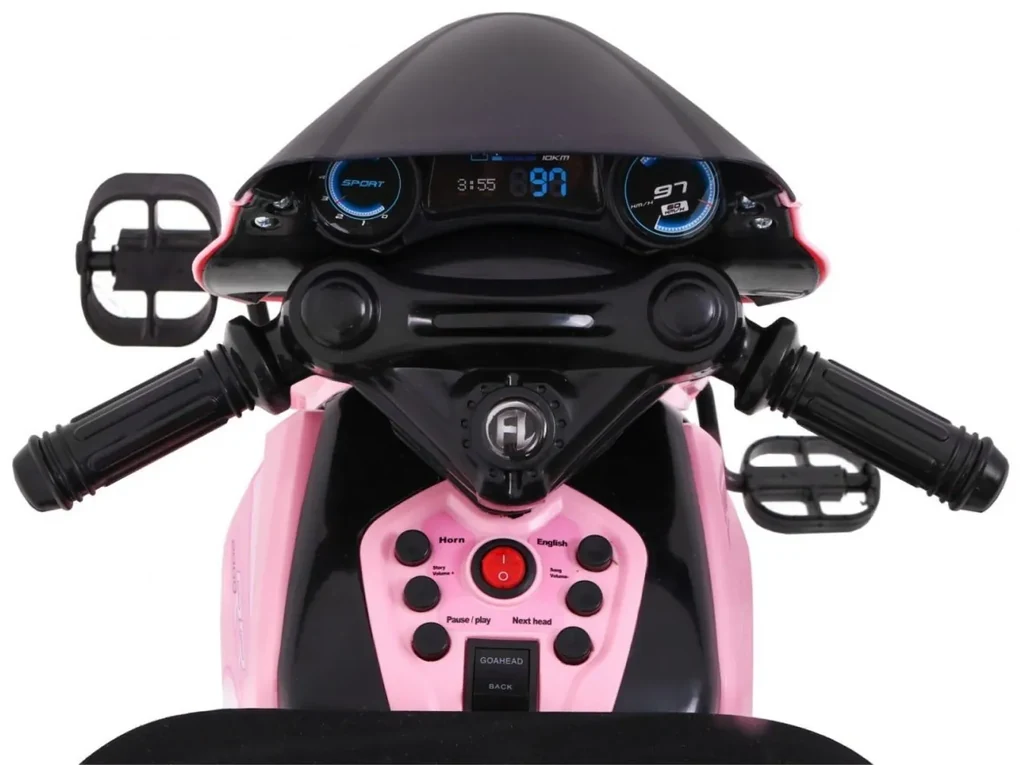 RAMIZ ELEKTRICKÁ MOTORKA BIKE - RUŽOVÁ - 1x20W - 6V/4.5Ah - 2022
