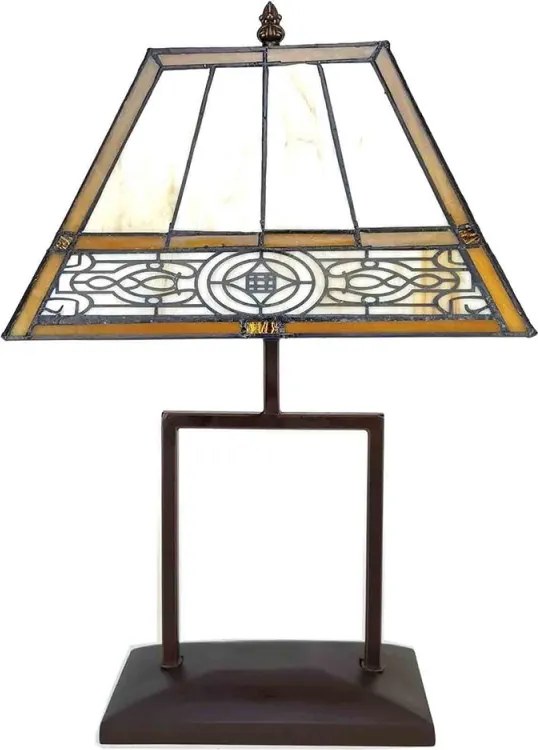 Nočná lampa Tiffany 28*20*46 vitráž AFRIKA