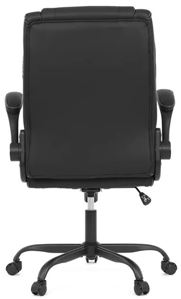 Autronic BONTEC Kancelárske kreslo, hojdací mechanizmus, čierna ekokoža, KA-Y344 BK Farba: Čierna