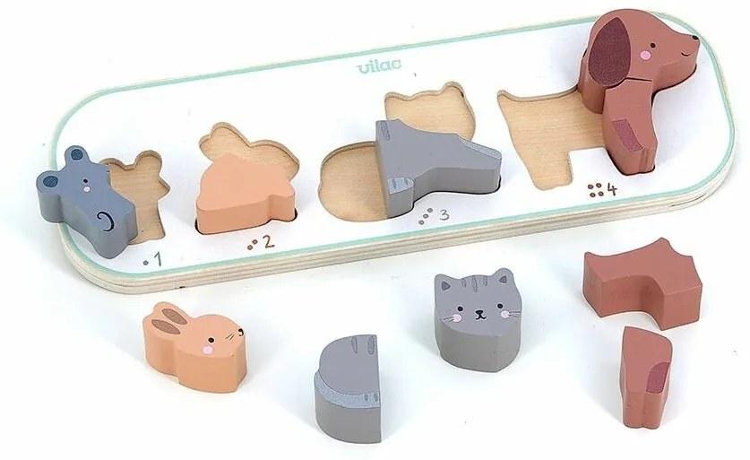 Vilac Vkladacie puzzle Učím sa počítať zvieratkáSarah Betz