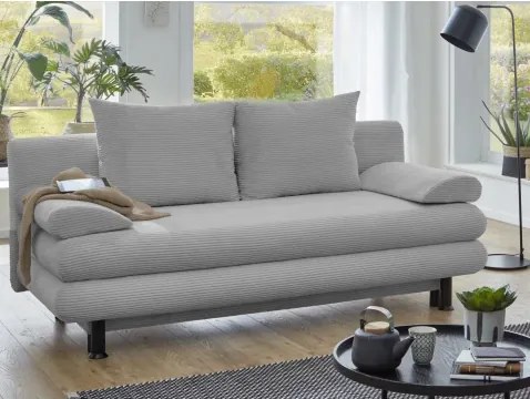 Rozkladacia pohovka Bert, svetlo šedá štruktúrovaná látka%