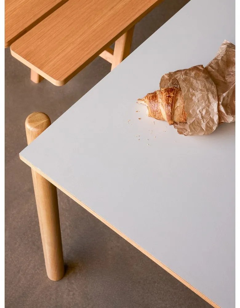 Jedálenský stôl z dubového dreva 107x190 cm Oblique – Hübsch