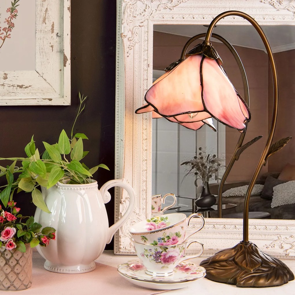 Stolová lampa Tiffany - Ø 31 * 48 cm 1x E14