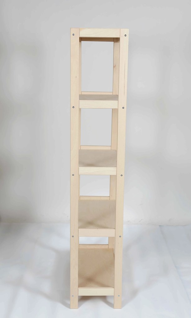 Regál drevený bukový počet políc 5 - 173x70x33 cm