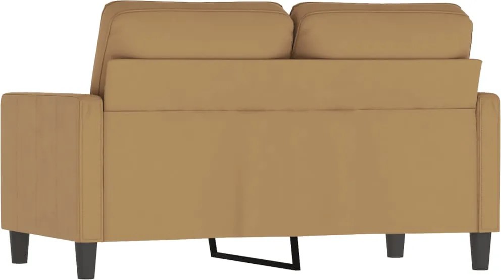 vidaXL 2-miestna pohovka hnedá 120 cm zamat