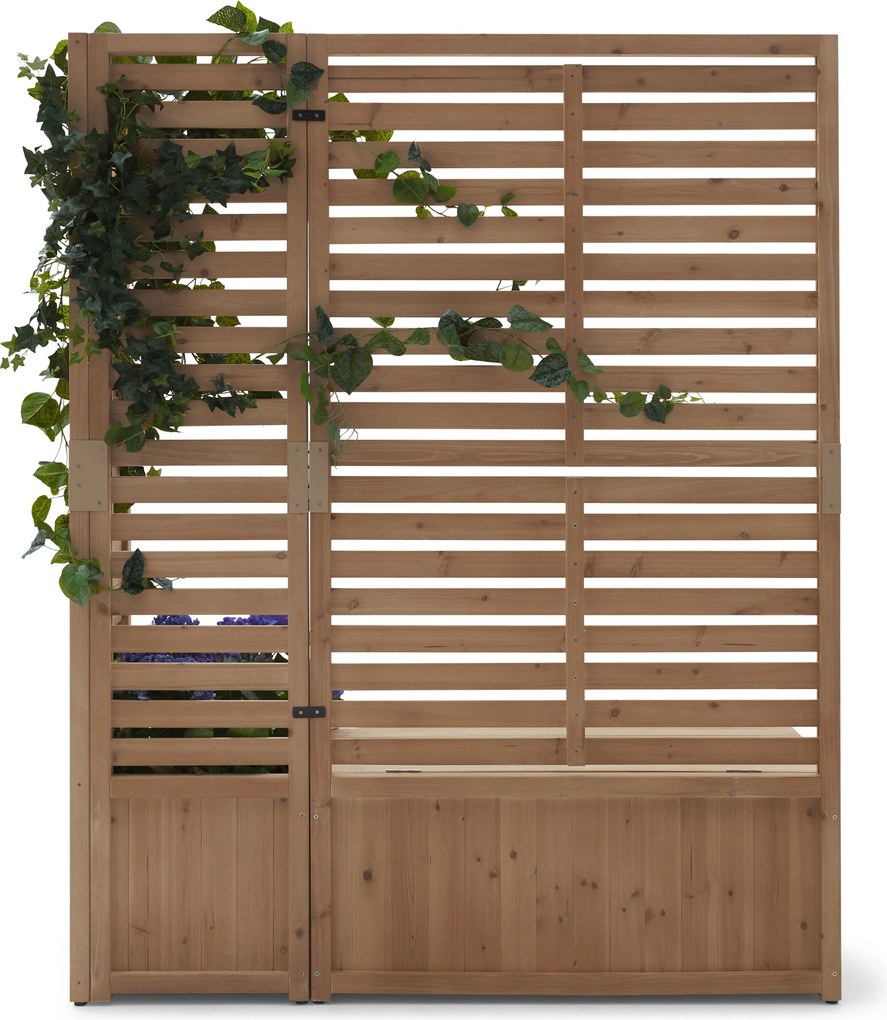 Paravánový modul s lavicou s úložným priestorom 2 v 1