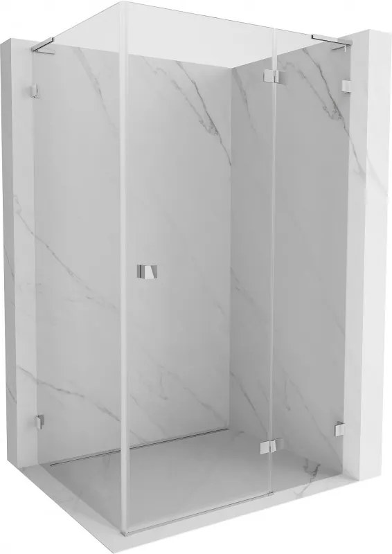 Mexen Lunar L, 1-krídlový sprchový kút, pravý, 95 x 70 cm, 8mm číre sklo, chrómový profil, 834L-095-070-01-00-P