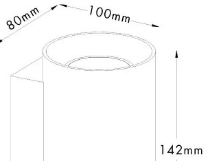 Zuma Line 92695-N - Nástenné svietidlo SANDY WL 2xGU10/50W/230V biela