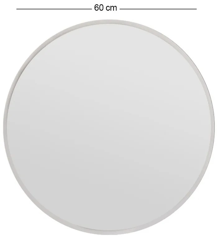 Ozze Bielé zrkadlo 60 cm