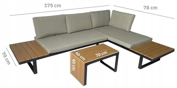 Set záhradného nábytku Nuforma I