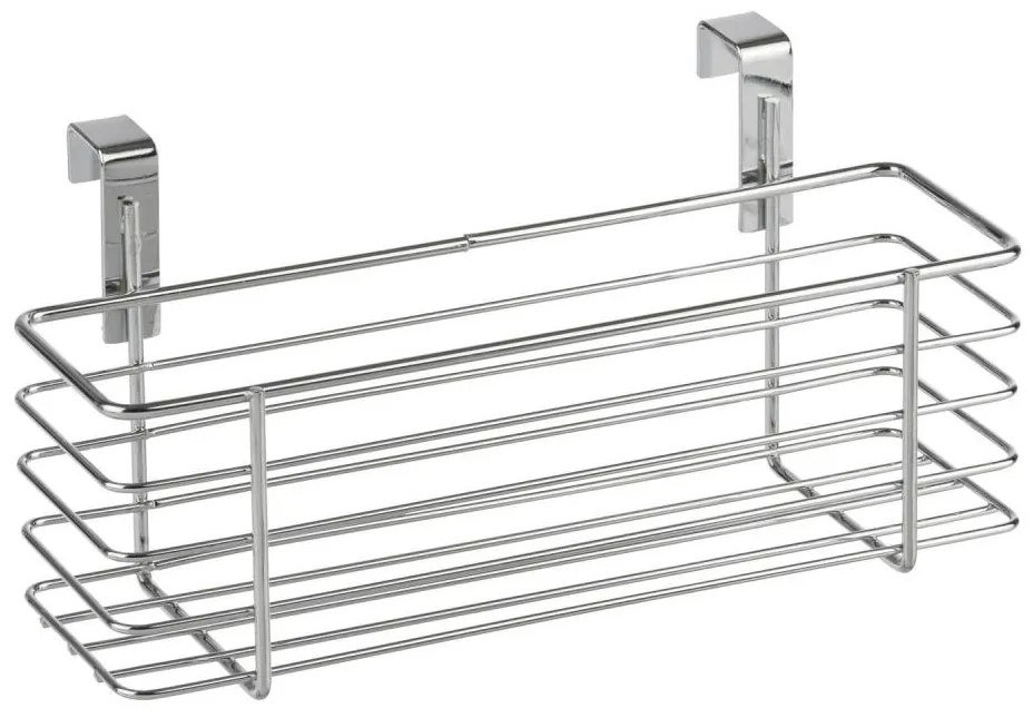 WENKO 2344100 - Košík SLIM 24x11,5 cm lesklý chróm/čierna 2344100