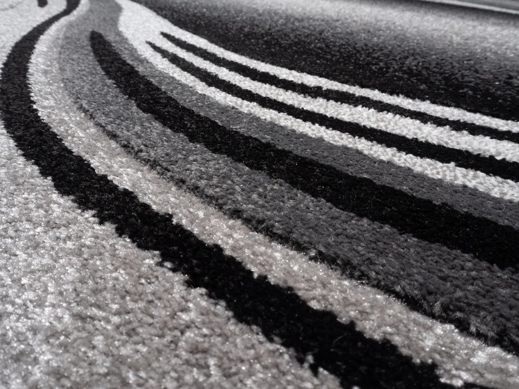 Spoltex, Šedý kusový koberec Enigma grey 9358, 200x290, šedá, kancelária