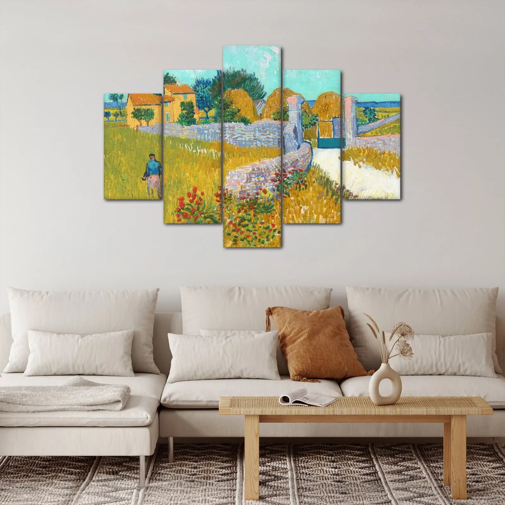 Obraz - Vincent van Gogh, Farmhouse in Provence, reprodukcia (150x105 cm)