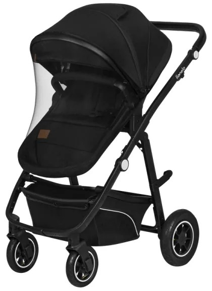 Lionelo - Kombinovaný kočík 3v1 BIANKA Black Onyx