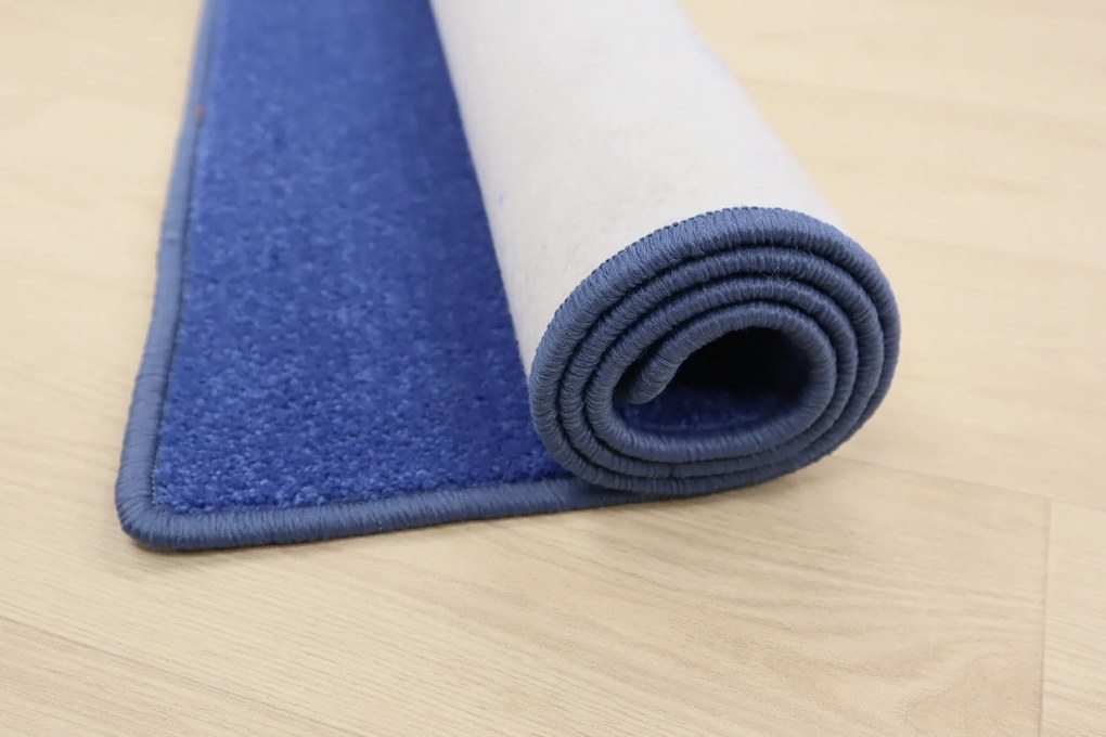 Vopi, Behúň na mieru Eton modrý 82, šíre 120 cm, modrá, chodba / predsieň