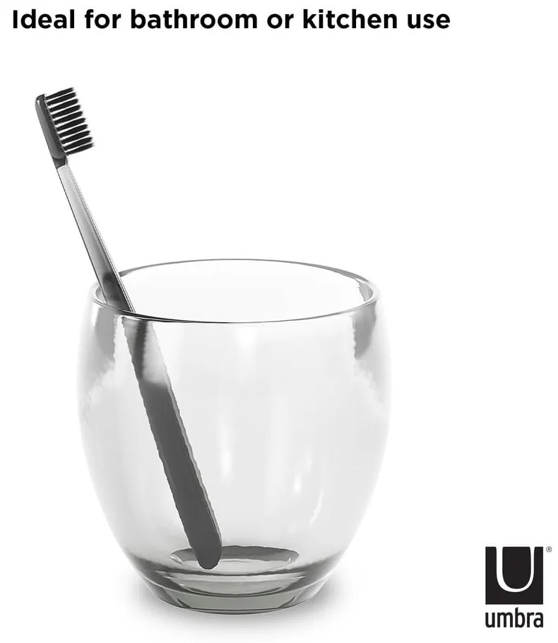Plastový téglik na zubné kefky Droplet – Umbra