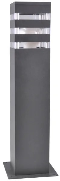 LED RGBW Stmievateľná vonkajšia lampa TEKSAS 1xE27/12W/230V 44 cm IP44 antracit