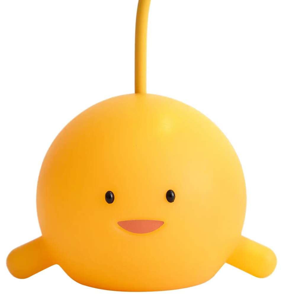 Moderná stolná lampa žltá vrátane LED nabíjateľná - Bulby