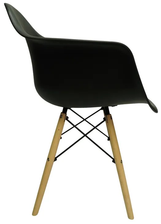 AKCIA Čierne jedálenské kreslo LIZBONA II. akosť