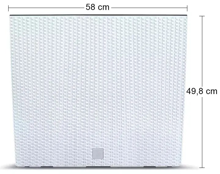 Plastový kvetináč DRC600T 60 cm - biela