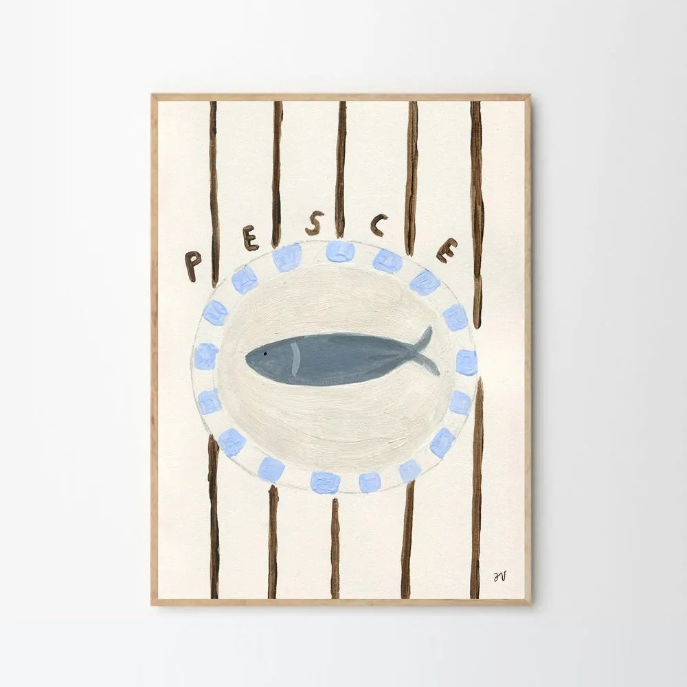 Moikka Plagát Pesce by Isabelle Vandeplassche Peske