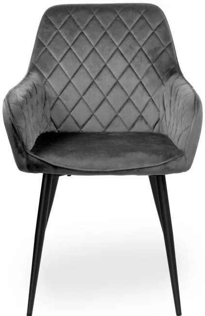 Jedálenská stolička HAVANA VELVET grafitová