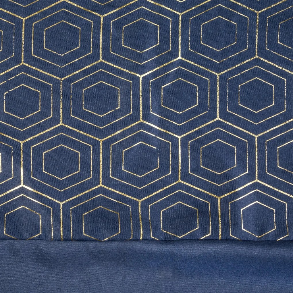 ZÁVES NA KRÚŽKOCH DAFNE 140X250 CM NÁMORNÍCKA MODRÁ