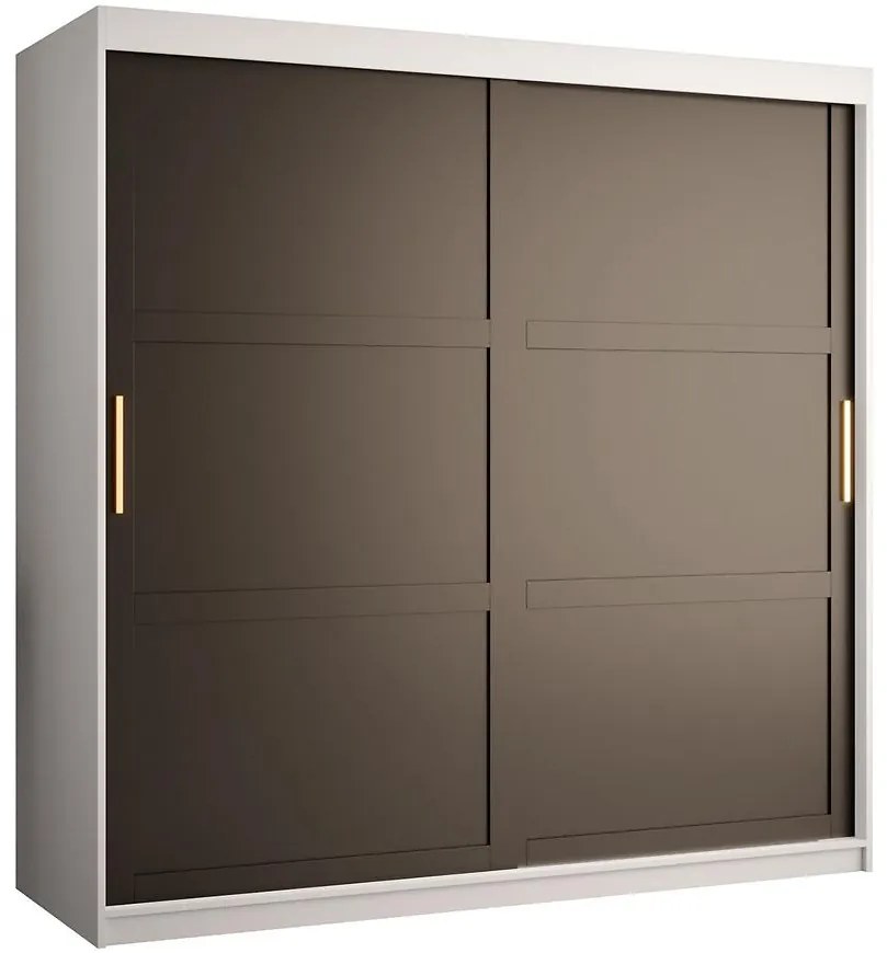 Skriňa Amiro 1 180 biely/čierny