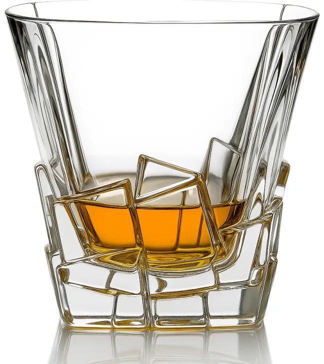 Bohemia Jihlava krištáľový whisky set Crack 1+2