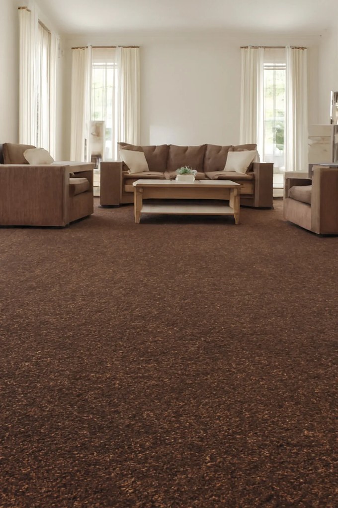 Ideal, Koberec metráž Metro 5282, na mieru, šíře 3m,4m, hnedá, filc, chodba / predsieň