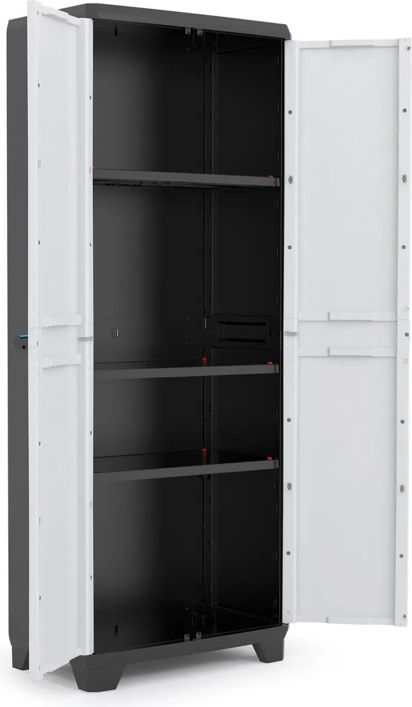 KIS-KETER Linear 009724BKGLCBS Vysoká skrinka, šírka 68 cm