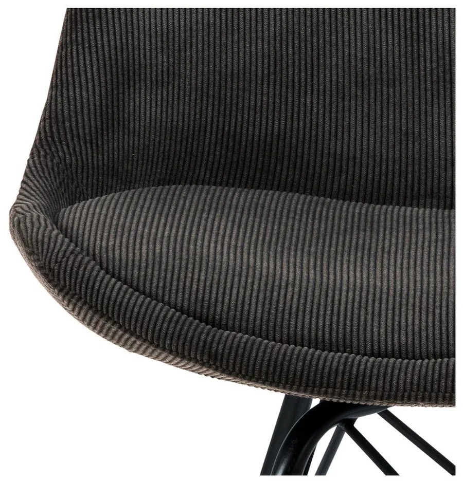 Tmavosivá jedálenská stolička Eris - Actona