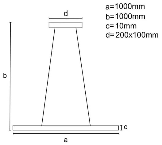 LED Stmievateľný luster na lanku LED/40W/230V 3000-6500K biela + diaľkové ovládanie