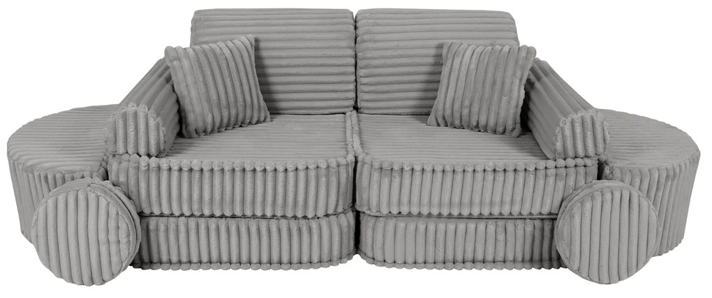MeowBaby® Churros detská pohovka Max, Moon Dust Grey