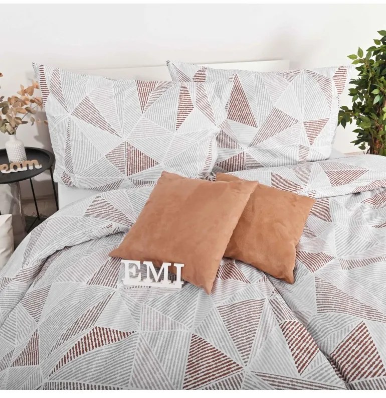 Obliečky bavlnené Megan EMI, Štandardný set jednolôžko obsahuje 1x 140x200 + 1x 70x90