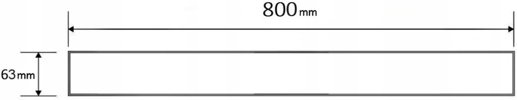 Mexen M15 kryt na nerezový žľab 80 cm, zlatá, 1524080